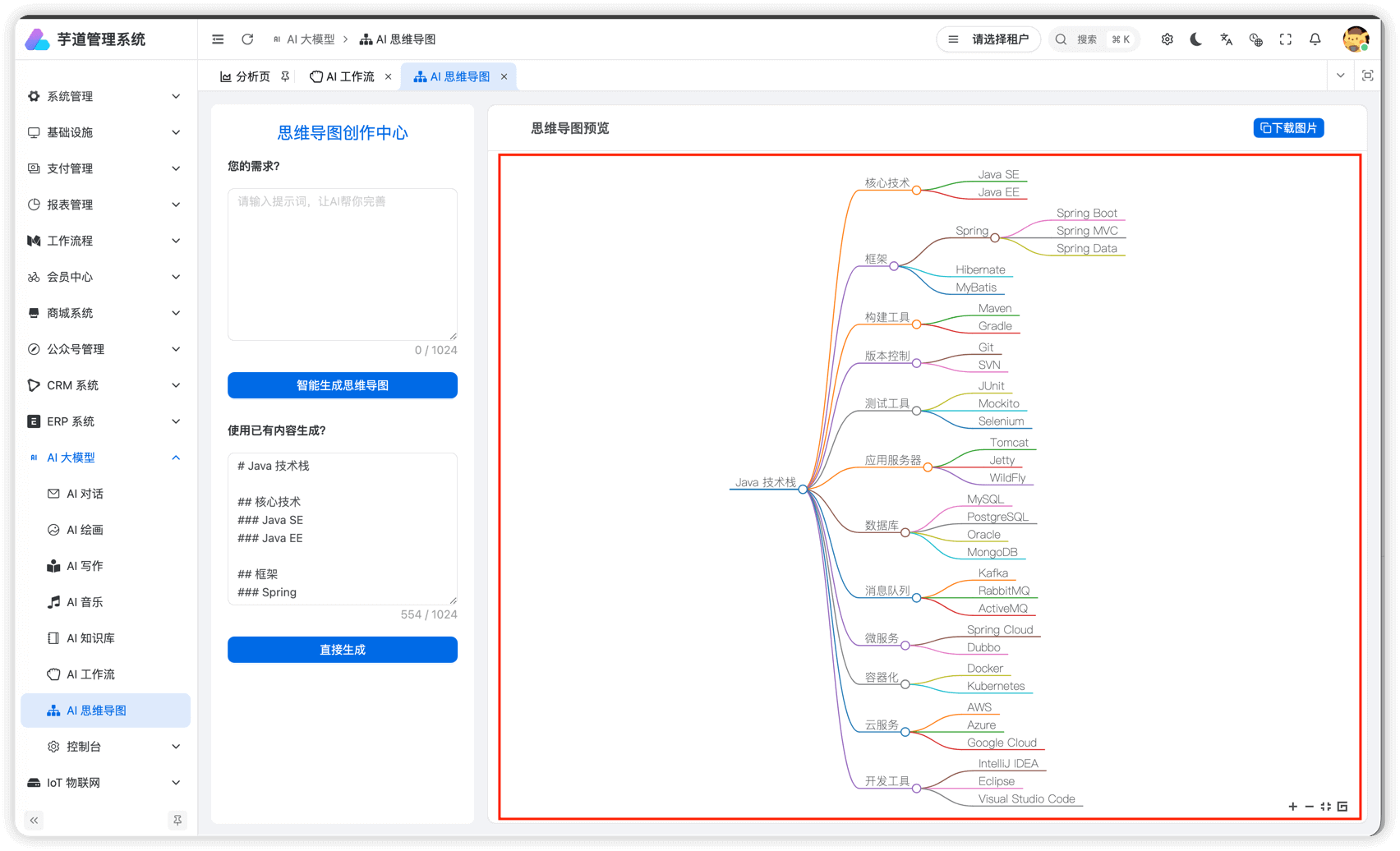 实战案例（AI 思维导图）